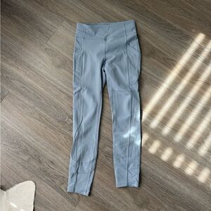 Blue DOUBLE LINED lululemon leggings